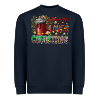 Navy afamilytloveschristmas Heavyweight Sweatshirt - CowhideDigitalArt