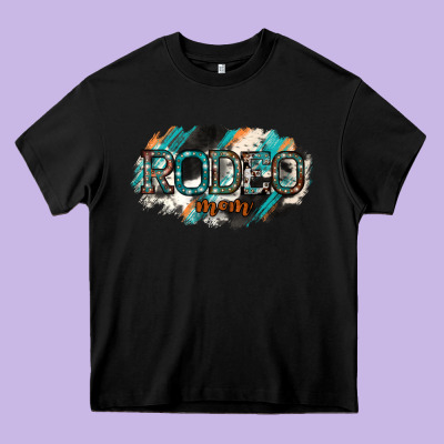 Rodeo Mom Heavy Core Tee Designed By Bettercallsaul