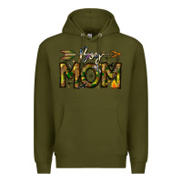 Army Green Boy Mom Premium Hoodie - CowhideDigitalArt