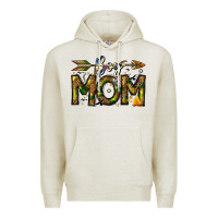 Oatmeal Heather Boy Mom Premium Hoodie - CowhideDigitalArt