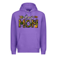 Purple Boy Mom Premium Hoodie - CowhideDigitalArt