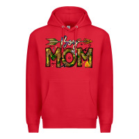 Red Boy Mom Premium Hoodie - CowhideDigitalArt