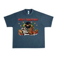 Midnight Navy merry christmas Urban Heavy Tee - CowGirlArtShop