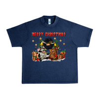 Navy merry christmas Urban Heavy Tee - CowGirlArtShop