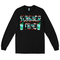 Black Summer Time Cowhide Serape Long Sleeve Tee - CowCowDesign