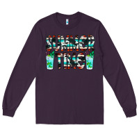 Plum Summer Time Cowhide Serape Long Sleeve Tee - CowCowDesign