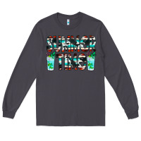 Smoke Summer Time Cowhide Serape Long Sleeve Tee - CowCowDesign