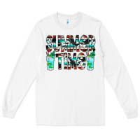 White Summer Time Cowhide Serape Long Sleeve Tee - CowCowDesign