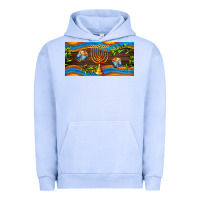 Pigment Grape Ice hanukkah with candlestick Urban Hoodie - AdoDesignShop