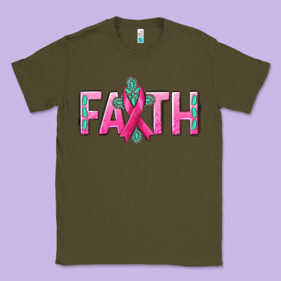 Cancer Faith With Gemstone Classic Tee Designed By Nancycooperartshop