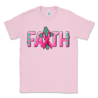 Bubblegum Pink Cancer Faith with gemstone Classic Tee - NancyCooperArtShop