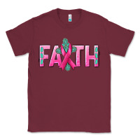 Burgundy Cancer Faith with gemstone Classic Tee - NancyCooperArtShop
