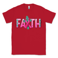 Red Cancer Faith with gemstone Classic Tee - NancyCooperArtShop