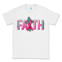 White Cancer Faith with gemstone Classic Tee - NancyCooperArtShop
