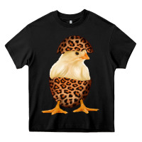 Black Chick with Leopard Eggshell Heavy Core Tee - Bettercallsaul