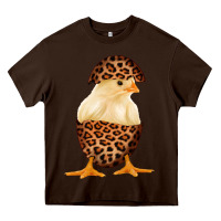 Chocolate Brown Chick with Leopard Eggshell Heavy Core Tee - Bettercallsaul