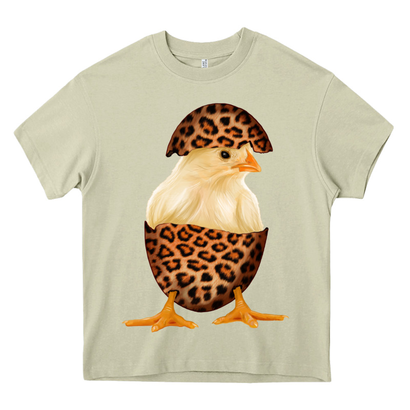 Chick With Leopard Eggshell Heavy Core Tee by Bettercallsaul | Teevron