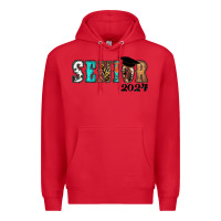 Red Western Senior 2024 Premium Hoodie - RanaPortraitStore