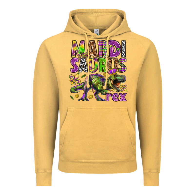 Mardi Saurus Rex Vintage Hoodie by HowdyJamesFarm | Teevron