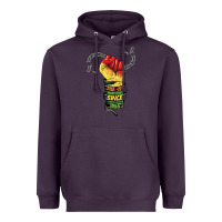 Plum free ish since 1865 Heavyweight Hoodie - BarkalooDesign