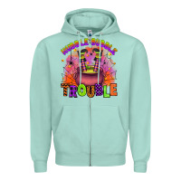 Seafoam hubble bubble trouble Zipper Hoodie - Artiststas