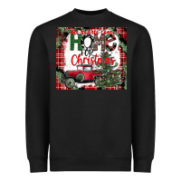 Black christmas homecoming celebration Heavyweight Sweatshirt - CowhideDigitalArt