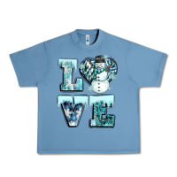 Pebble Blue love winter Urban Heavy Tee - CowGirlArtShop