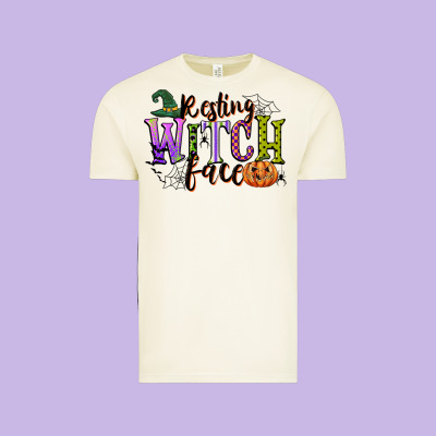 Resting Witch Face Vintage Tee Designed By Cowgirlartshop