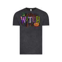 Vintage Black resting witch face Vintage Tee - CowGirlArtShop