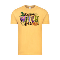 Vintage Mustard resting witch face Vintage Tee - CowGirlArtShop