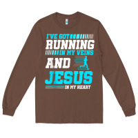 Chestnut Christian Runner Half Marathon Running Race Jesus Gift Long Sleeve Tee - trangStudio