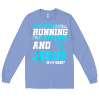 Colony Blue Christian Runner Half Marathon Running Race Jesus Gift Long Sleeve Tee - trangStudio