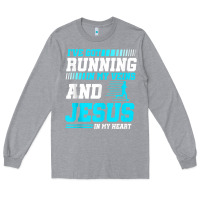 Heather Grey Christian Runner Half Marathon Running Race Jesus Gift Long Sleeve Tee - trangStudio