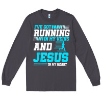 Smoke Christian Runner Half Marathon Running Race Jesus Gift Long Sleeve Tee - trangStudio
