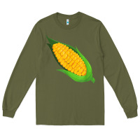 Army Green corn costume funny halloween party thanksgiving kids t shirt Long Sleeve Tee - trangStudio
