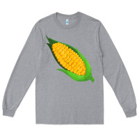 Heather Grey corn costume funny halloween party thanksgiving kids t shirt Long Sleeve Tee - trangStudio