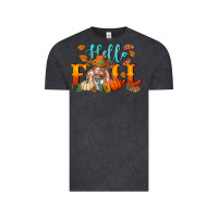Vintage Black hello fall heifer cow Vintage Tee - RanaPortraitStore