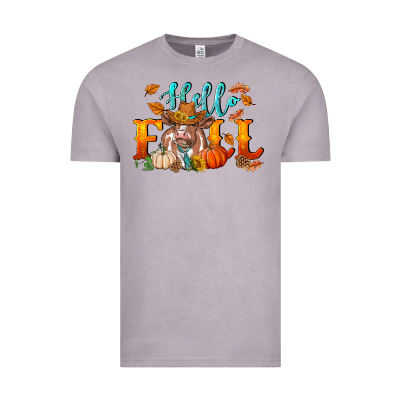 Hello Fall Heifer Cow Vintage Tee by RanaPortraitStore | Teevron
