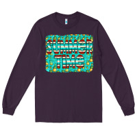 Plum summer time glitter pineable Long Sleeve Tee - CowCowDesign