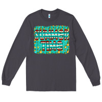 Smoke summer time glitter pineable Long Sleeve Tee - CowCowDesign