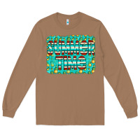 Toasted Coconut summer time glitter pineable Long Sleeve Tee - CowCowDesign