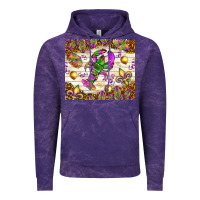 Cloud Purple Mardi Gras with crab tumbler Vintage Hoodie - HowdyJamesFarm
