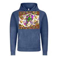 Vintage Denim Mardi Gras with crab tumbler Vintage Hoodie - HowdyJamesFarm