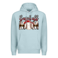 Blue Mist Baseball Mom Premium Hoodie - CowhideDigitalArt