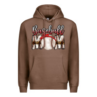 Chestnut Baseball Mom Premium Hoodie - CowhideDigitalArt