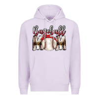 Lilac Baseball Mom Premium Hoodie - CowhideDigitalArt