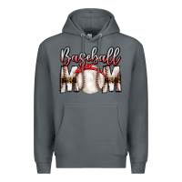 Rock Baseball Mom Premium Hoodie - CowhideDigitalArt