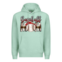 Seafoam Baseball Mom Premium Hoodie - CowhideDigitalArt