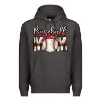 Smoke Baseball Mom Premium Hoodie - CowhideDigitalArt