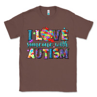 Chestnut I love someone with Autism Classic Tee - NancyCooperArtShop